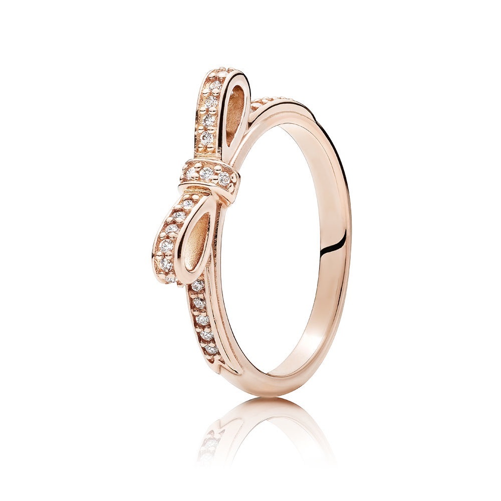 Rose gold pandora ring size 52 (6-6 1/2)